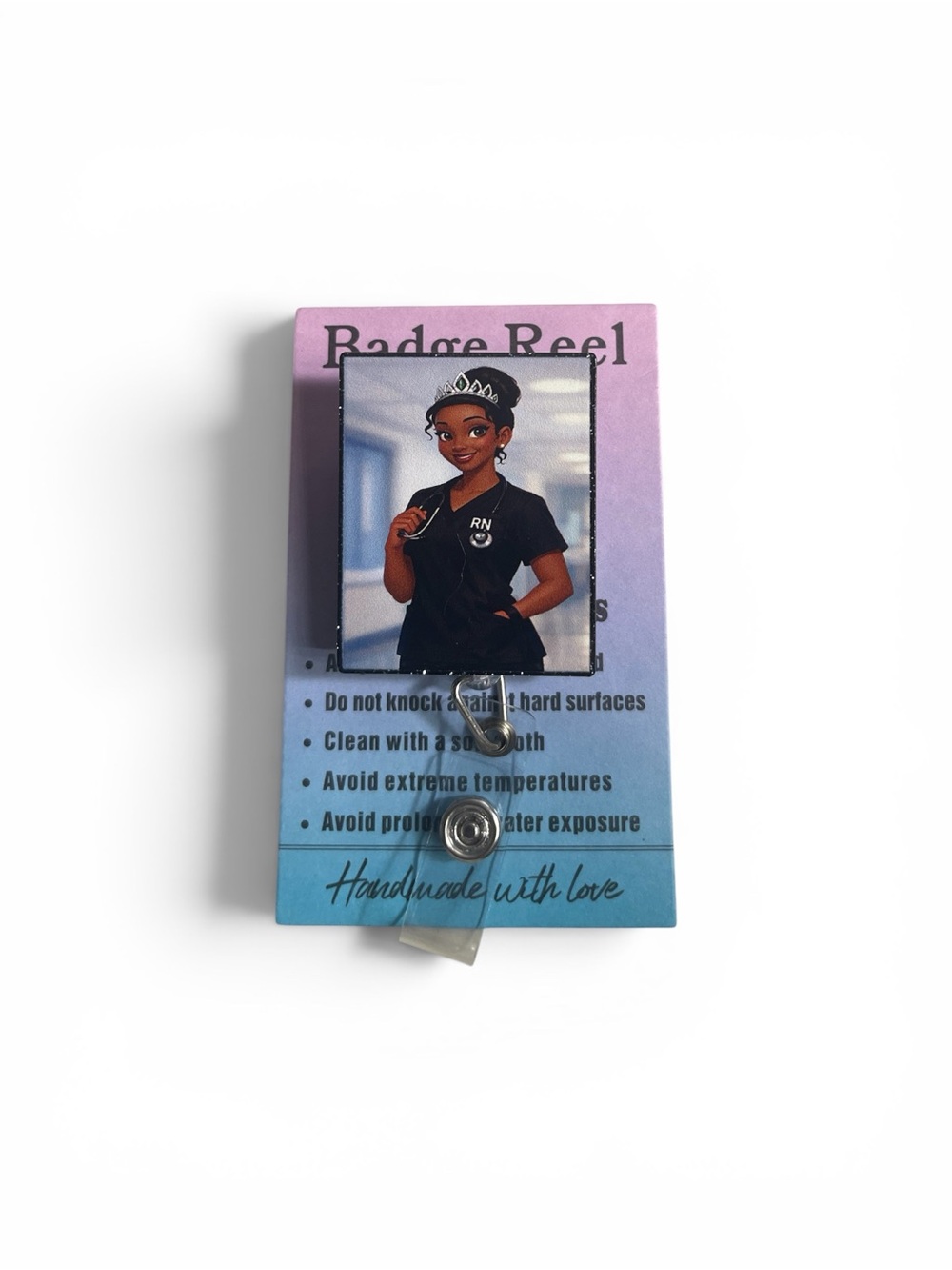 Princess Tiana Nurse Badge Reel